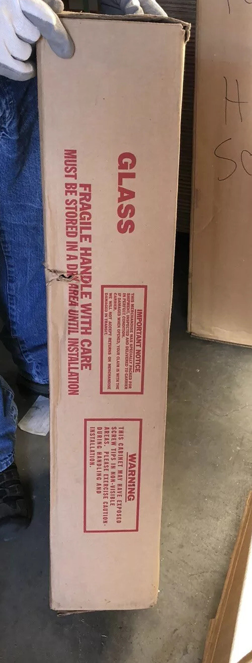Larsen Flame Shield Fire Rated White Cabinet Extinguisher Glass Panel FS24094