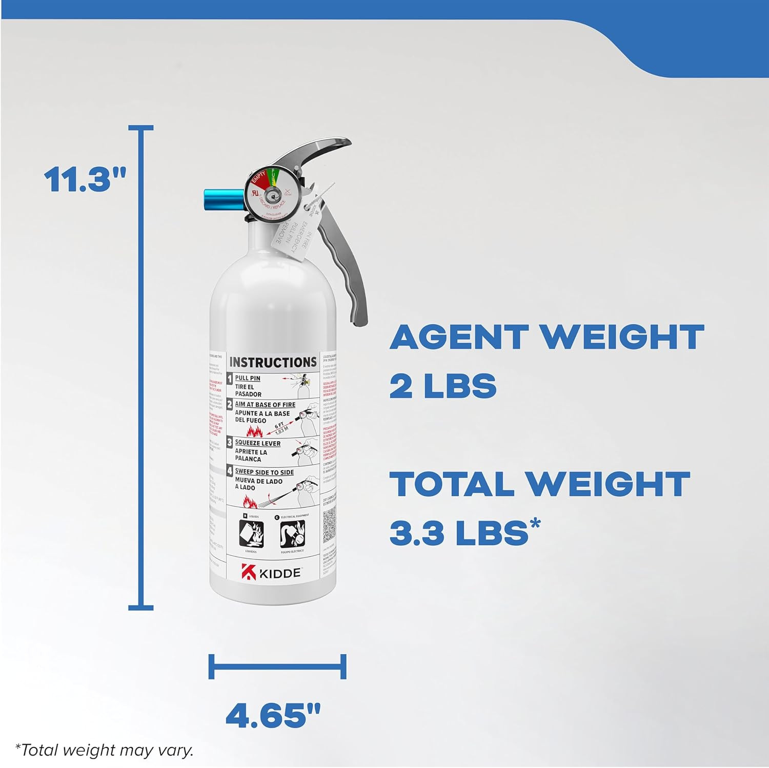 Mariner 5 Fire Extinguisher for Boats, Single-Use 5BC