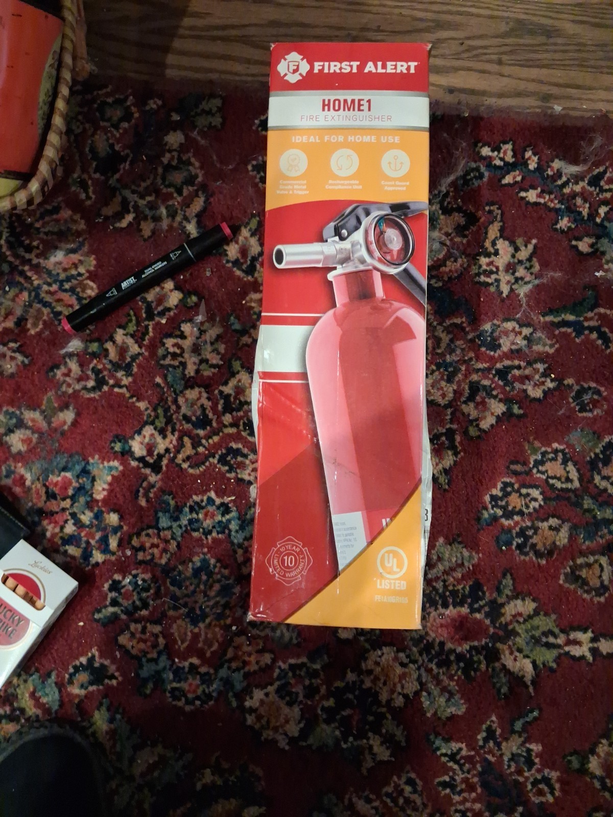 First Alert Home1 1-A:10-B:C Rechargeable Home Fire Extinguisher 2.5lbs NEW