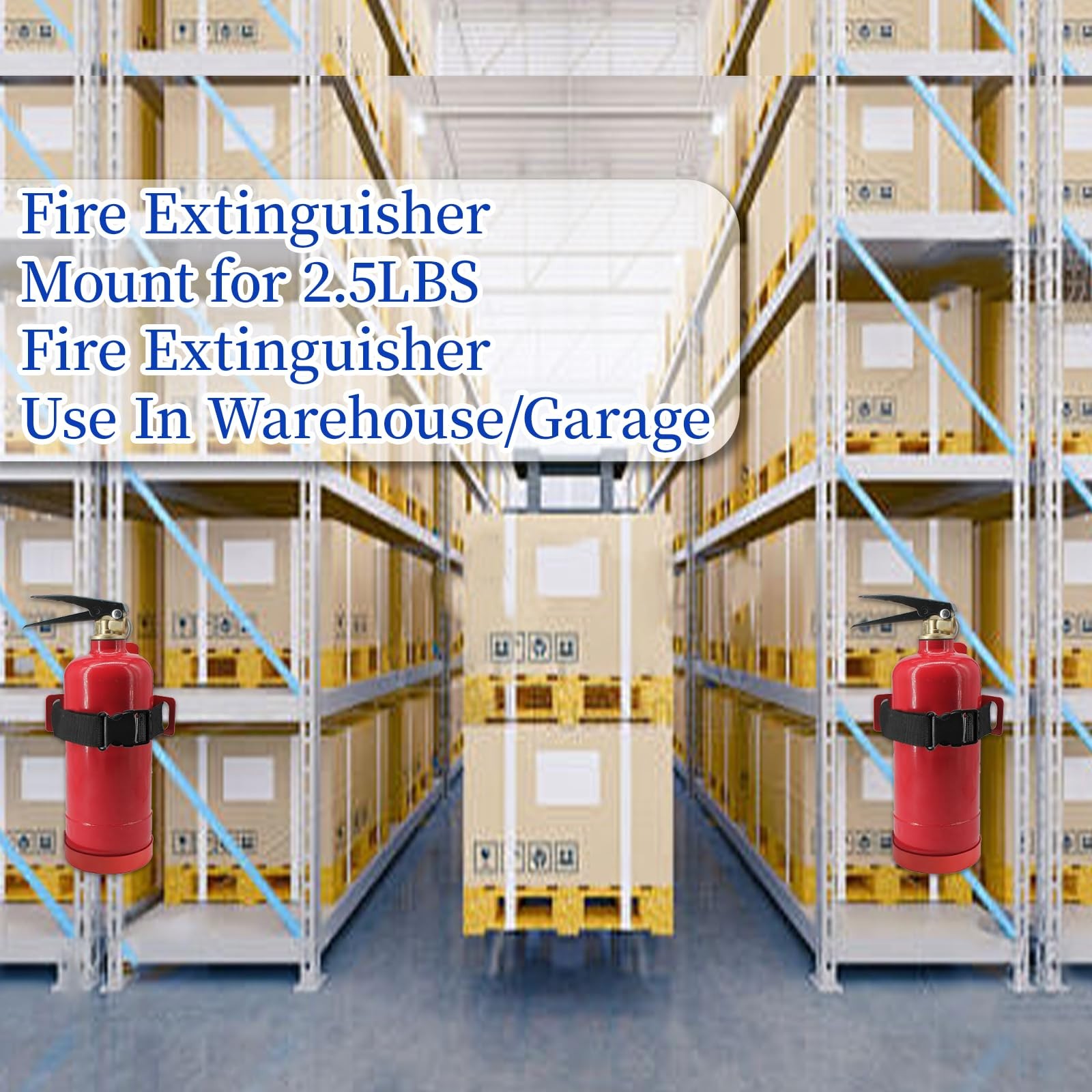 Fire Extinguisher Mount,Wall Mounted Fire Extinguisher Bracket,Compatible wit…
