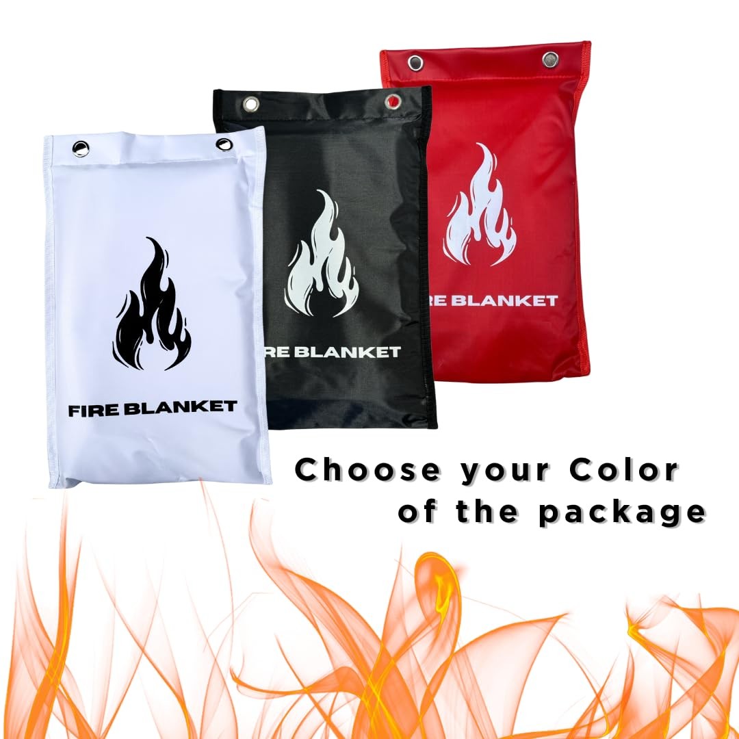 MotivPart 1X Fire Blanket for Home Safety Emergency for Kitchen Fiberglass Fire