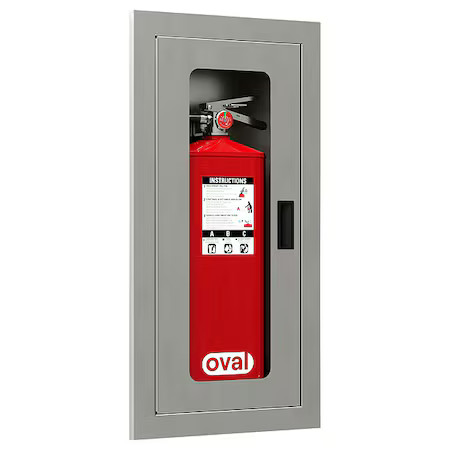 Oval Crss-040100 Fire Extinguisher Cabinet, 31.125″ O.H