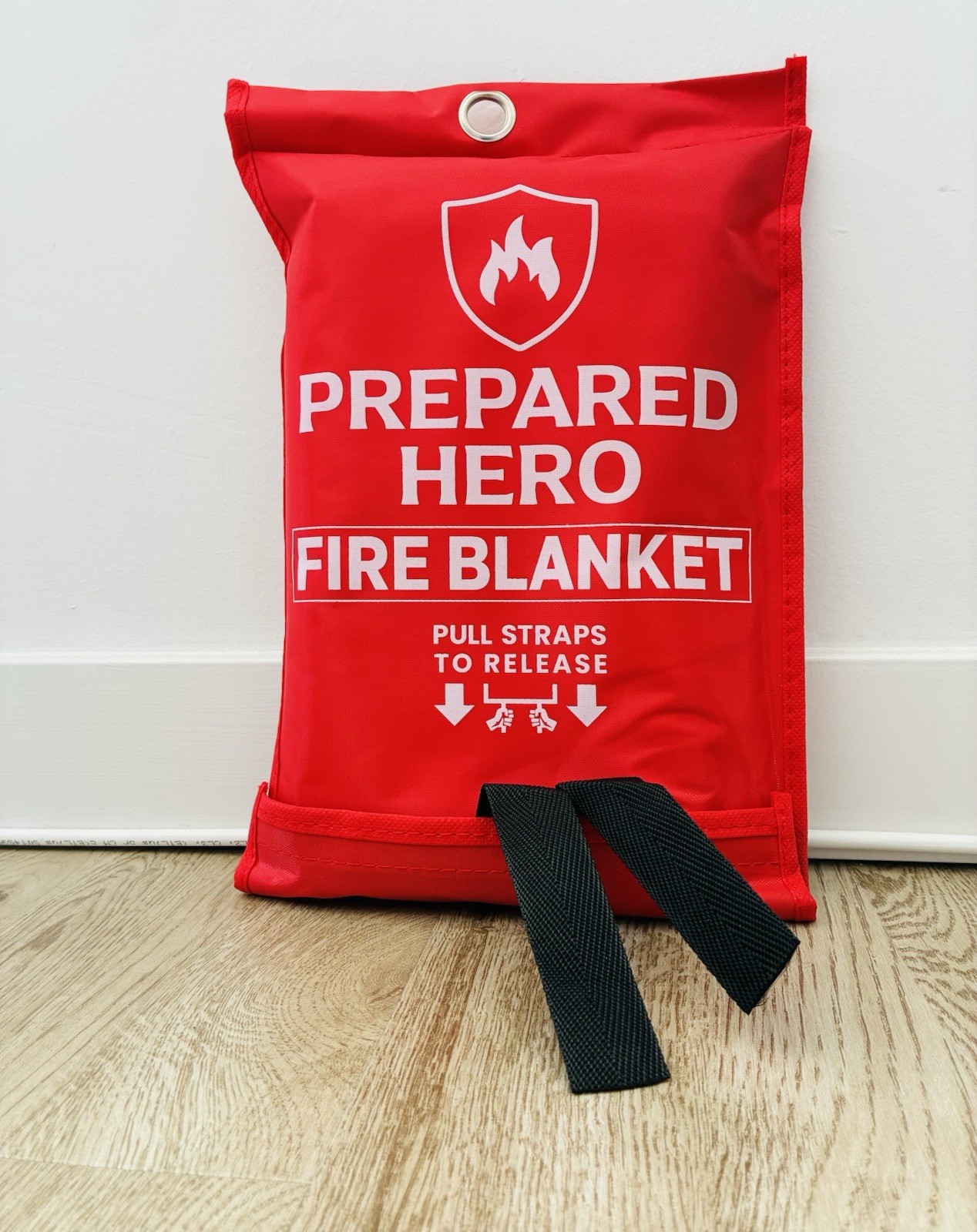 Prepared Hero Fire Blanket 39″×39″ Fiberglass Home Emergency Safety Blanket New