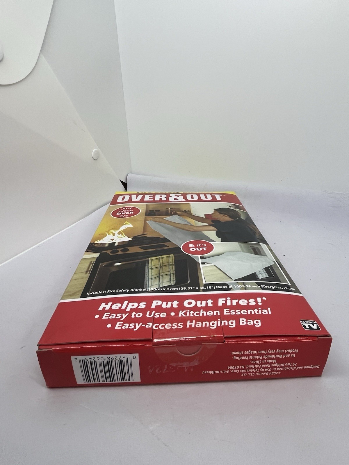 Fire Safety Blanket Over and Out (AS SEEN ON TV) 39.37″ x 38.18″