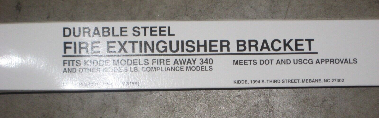 NEW Kidde Fire Extinguisher Metal Bracket. Model MB16R. #420119.