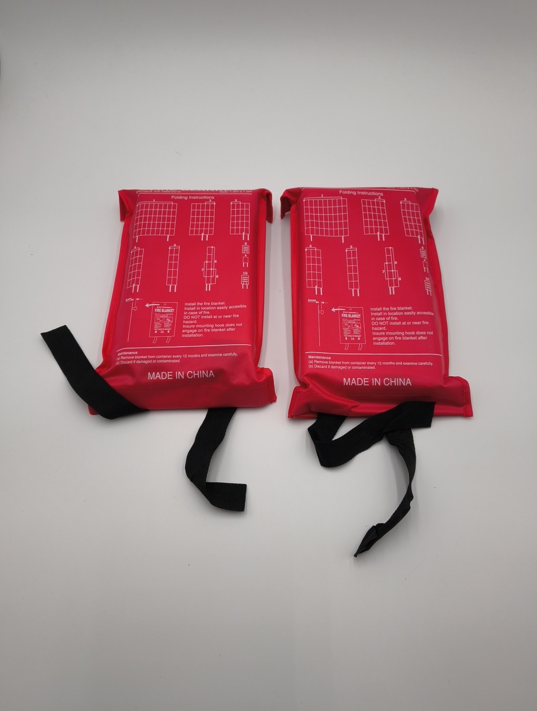 Fire Blanket High Heat Resistant Fire Safety Blanket 1x1m 2 pack