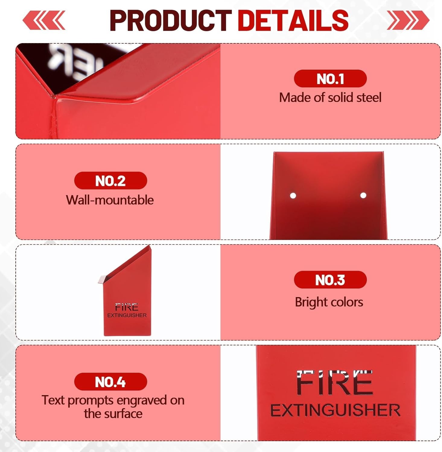 Fire Extinguisher Mount Wall Hook Bracket Include Screws, Fit 5lb Extinguishe…
