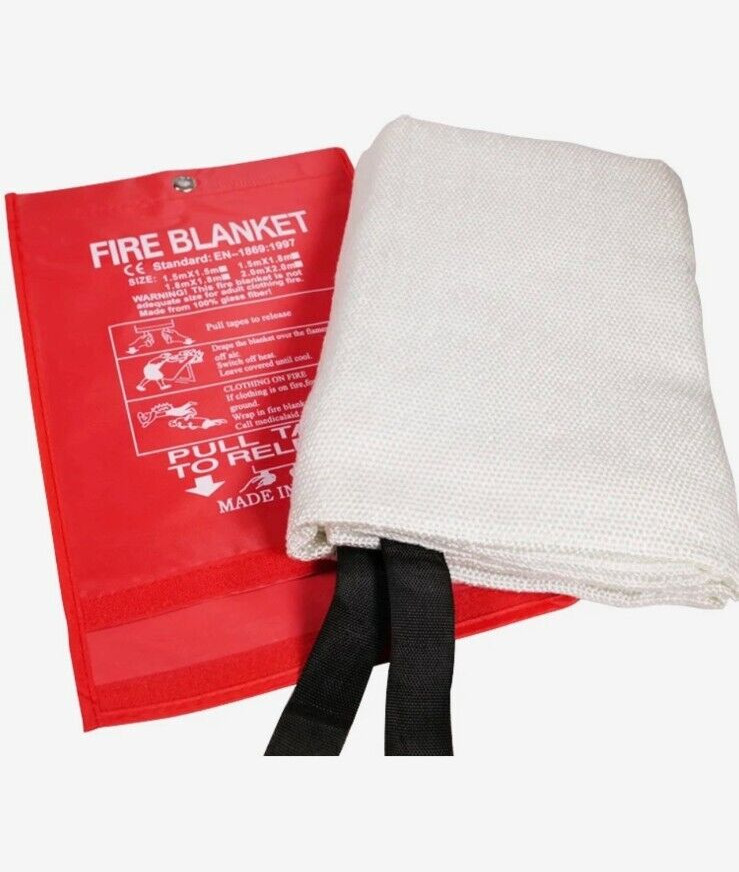 Emergency Fire Blanket Quick Release In Case For Home Office Car