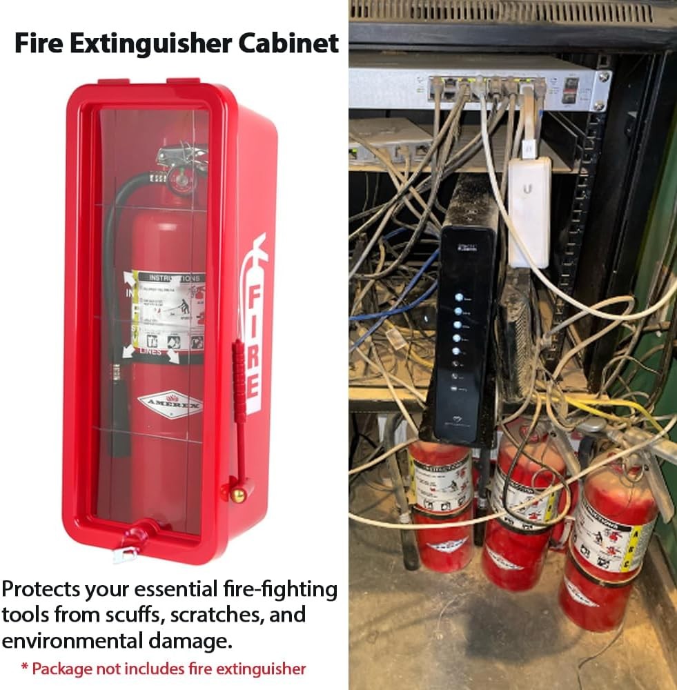 4Pcs Fire Extinguisher Cabinet FireStorage Box from Scuffs & Scratches Equipment