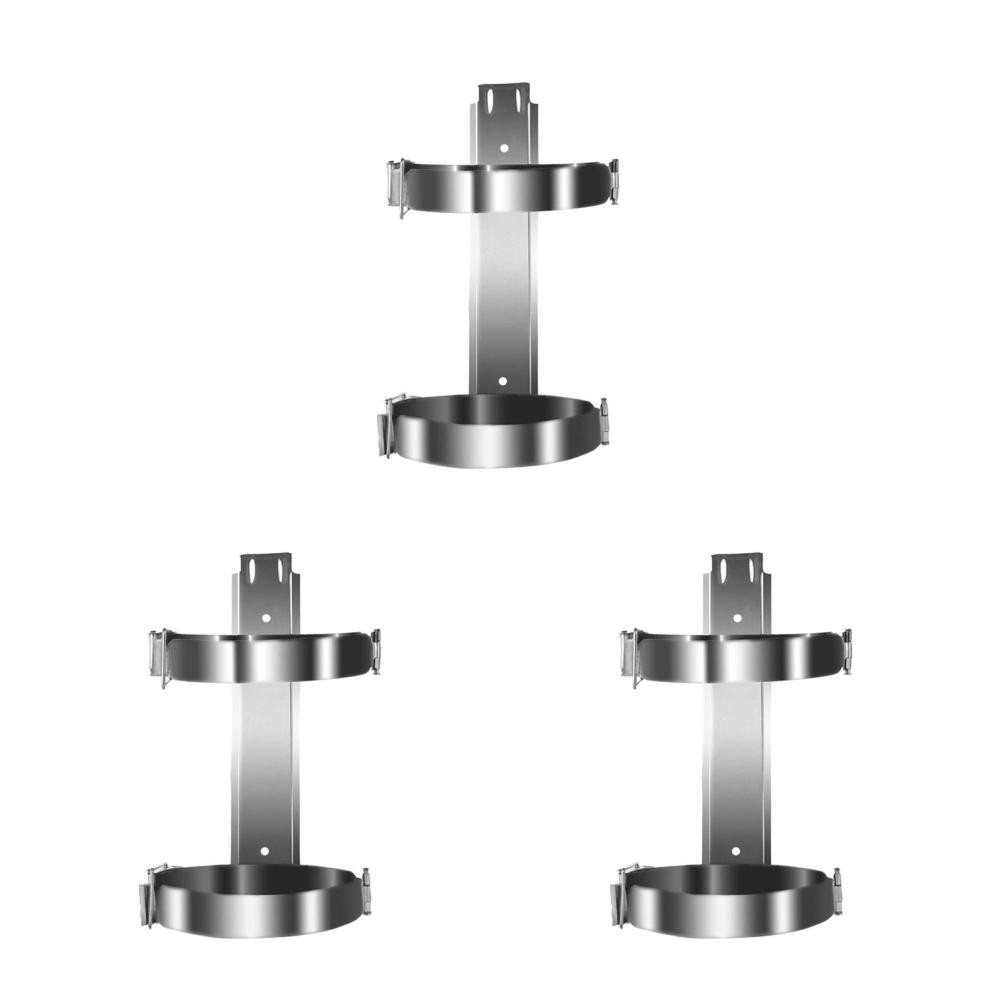 3 Pack Fire Extinguisher Brackets Holders Accessories Mount Wall