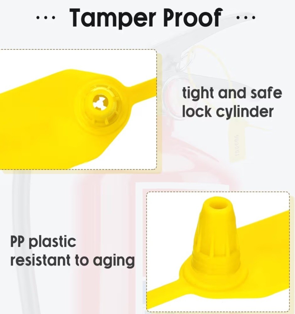 1000 Pcs Plastic Tamper Seals Fire Extinguisher Tags Security Tags Seals Safe…