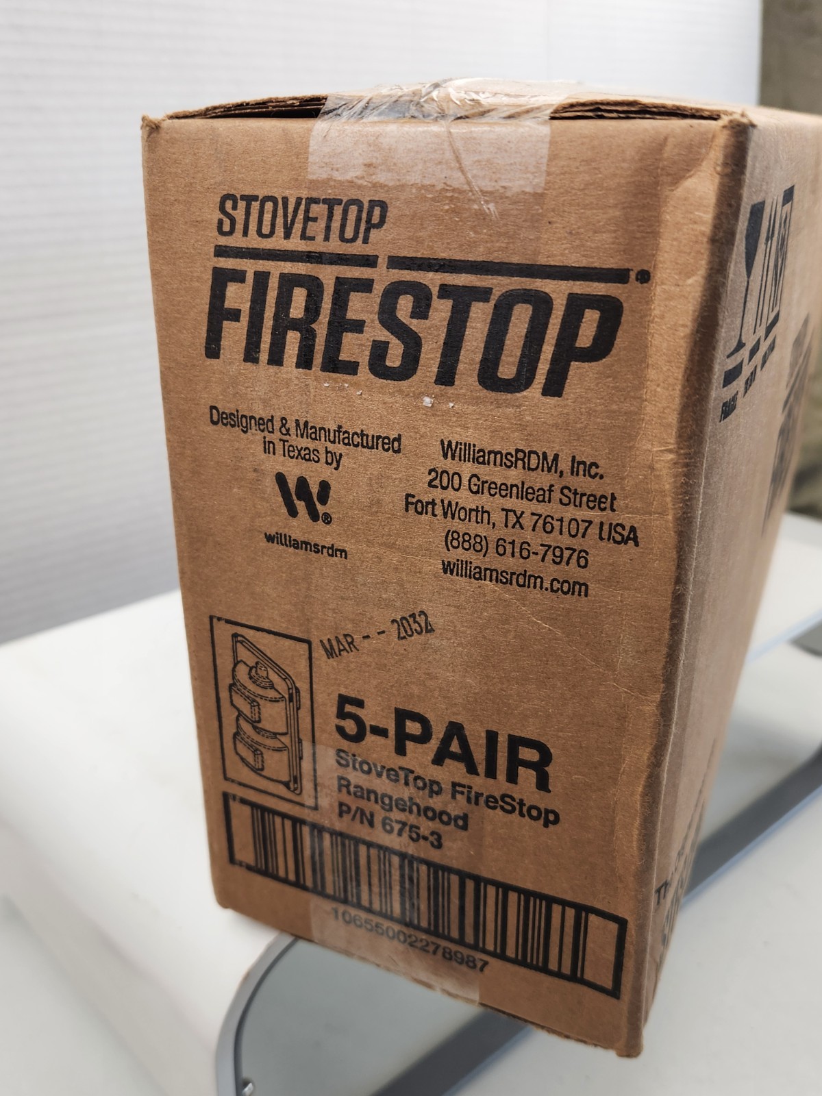 StoveTop FireStop 675-3 RangeHood Fire Suppressor 10 Pack Or 6 Pair New Exp 2032