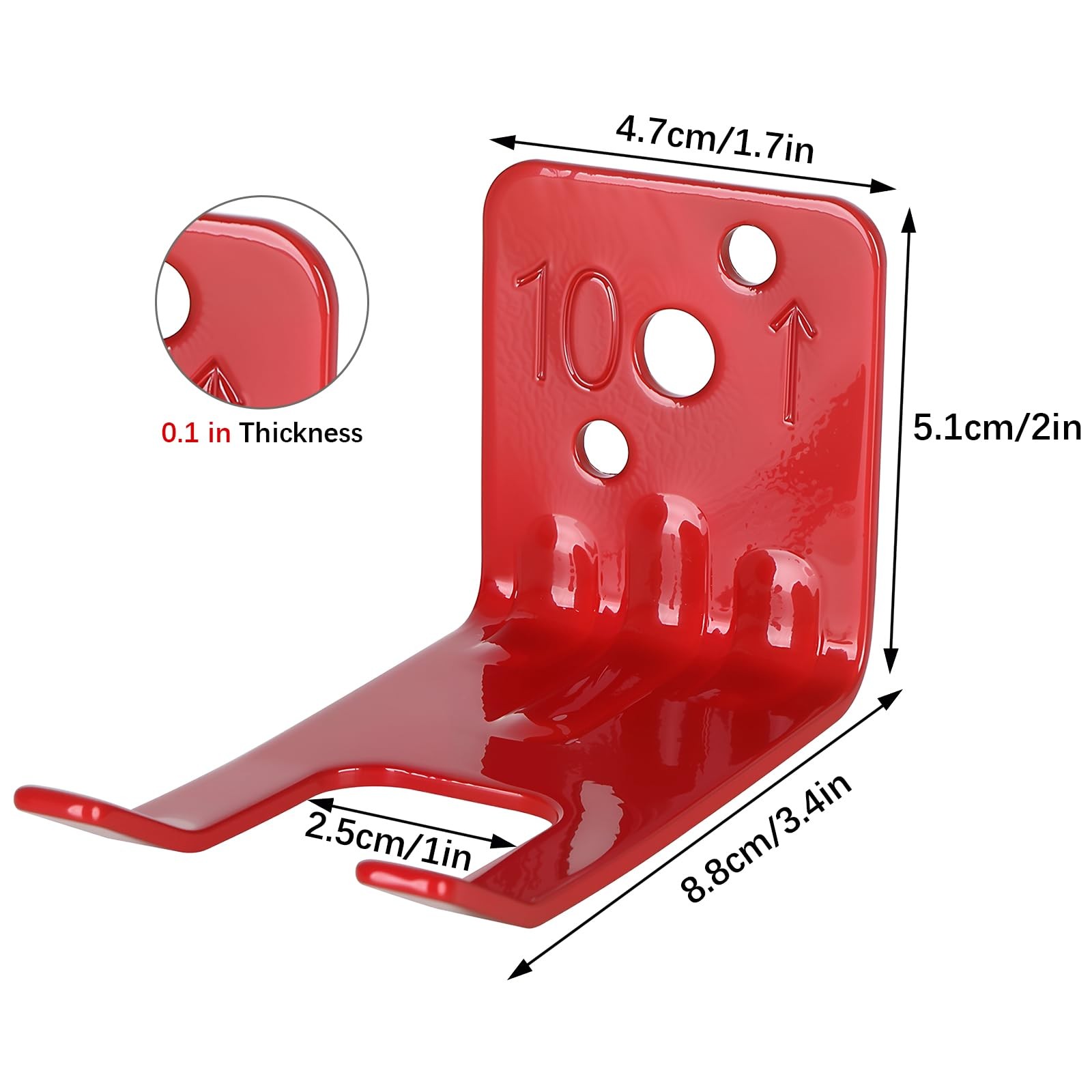 5 PCS Fire Extinguisher Bracket Adjustable Mount Wall Hook Cabinet Holder