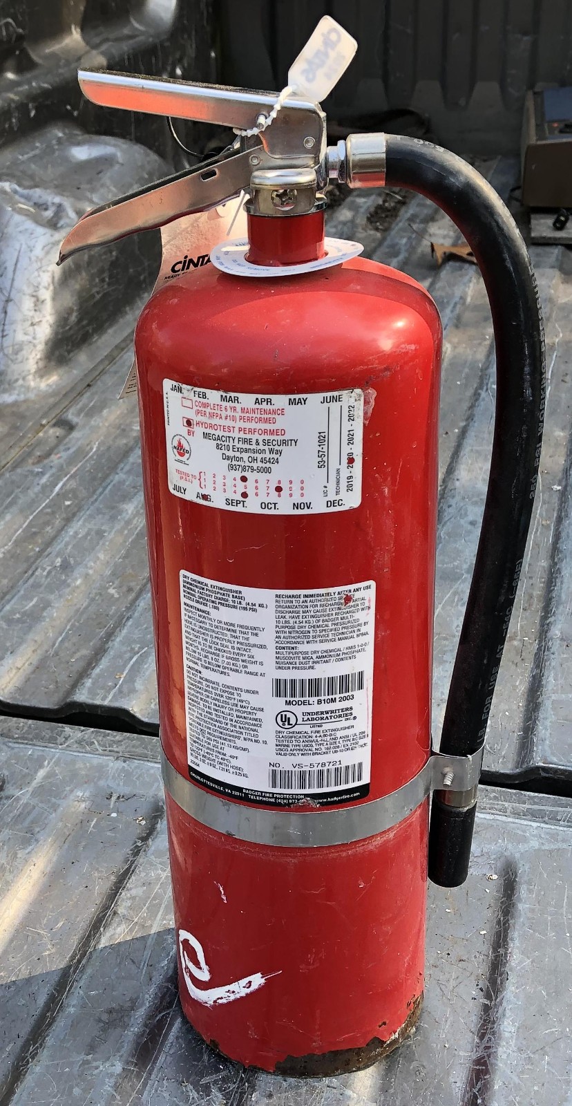 Dry Chemical 10lb Fire Extinguisher Badger B10M – #9