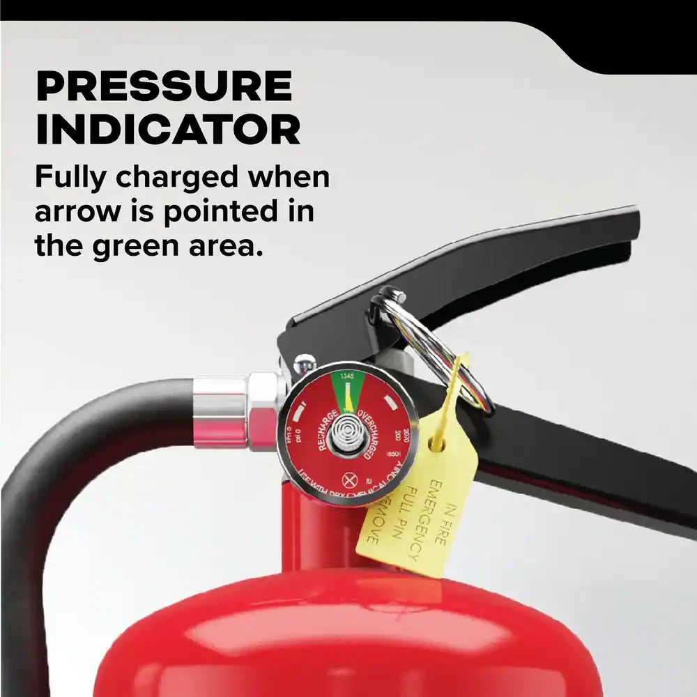 Kidde Pro 460 Rechargeable Fire Extinguisher – 10 lb. (4-A:60-B:C) Class ABC