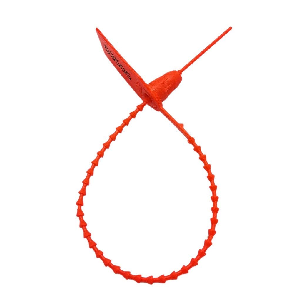 Plastic Security Tags Numbered Tamper Proof Seals Self Locking Zip Ties 9.84″…