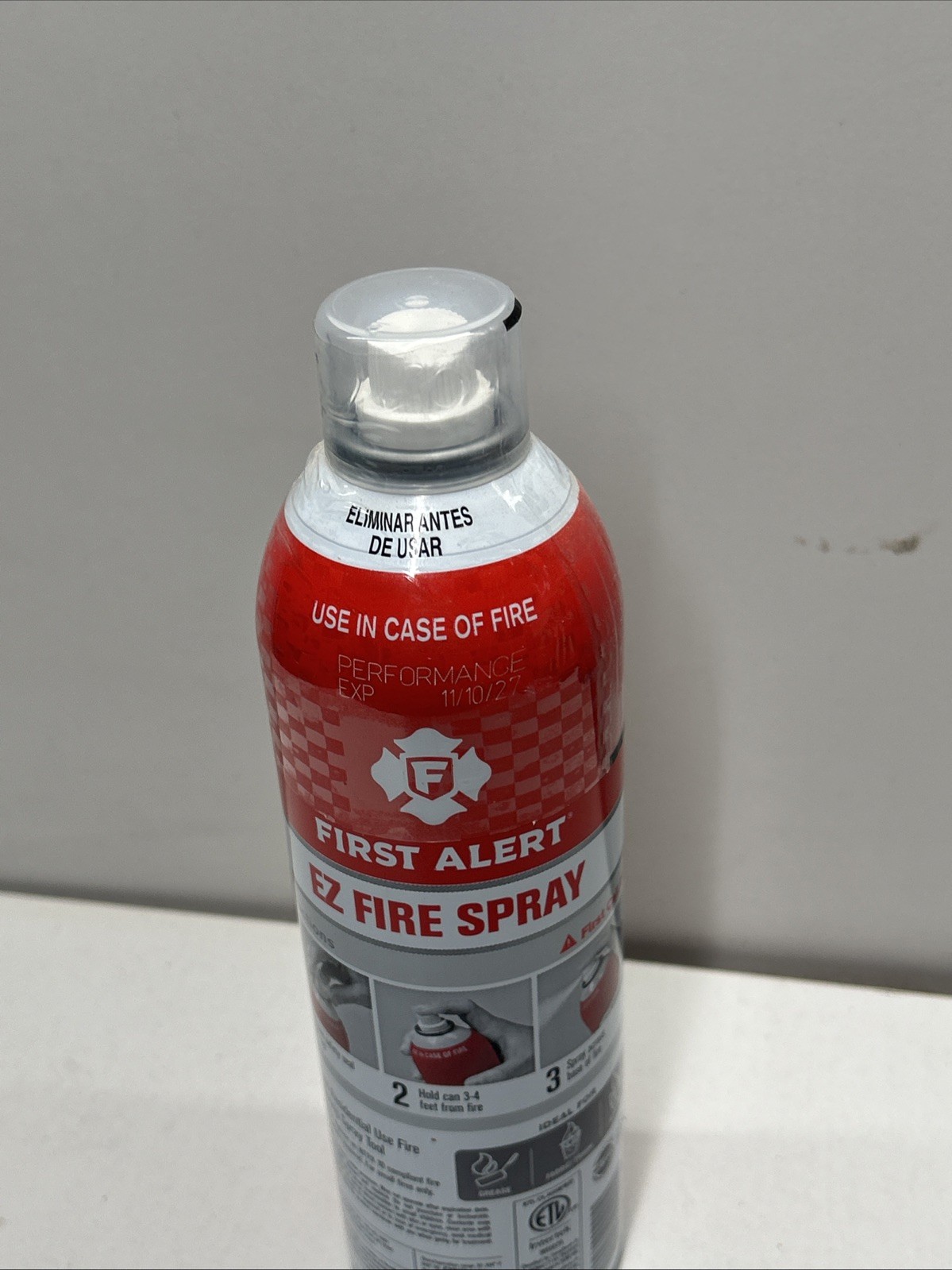 Fire Extinguisher EZ Sealed Spray Stops Fires Fast Safe & Easy Clean-up 14 fl oz