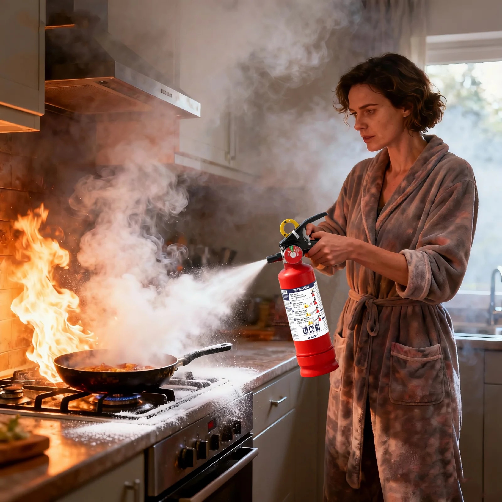 2-Pack Fire Extinguisher, 2.5 lb, 1-A:10-B:C Rated