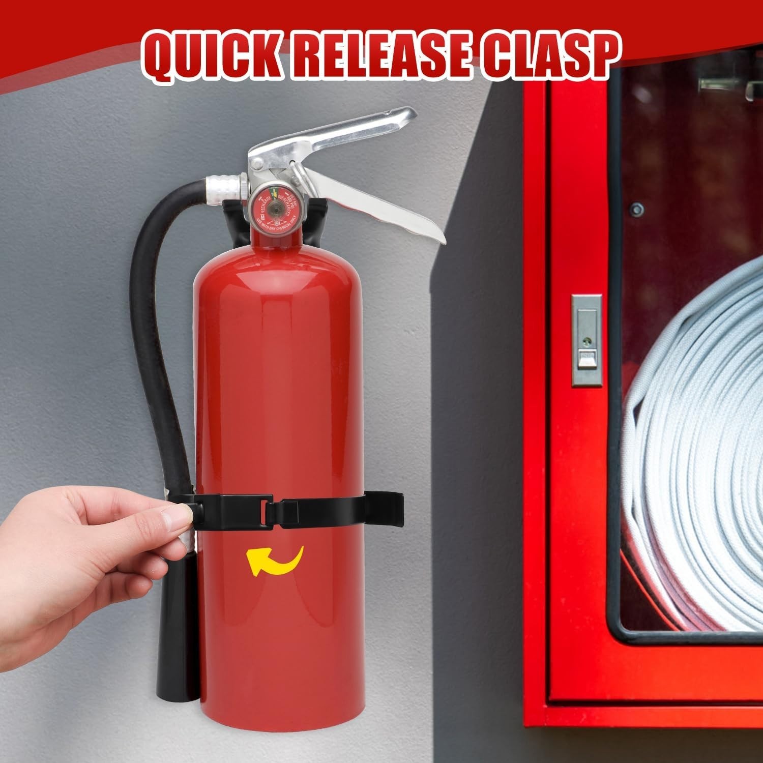 2pcs Home Fire Extinguisher Mount Bracket, 5 LB Metal Truck Fire Extinguisher…