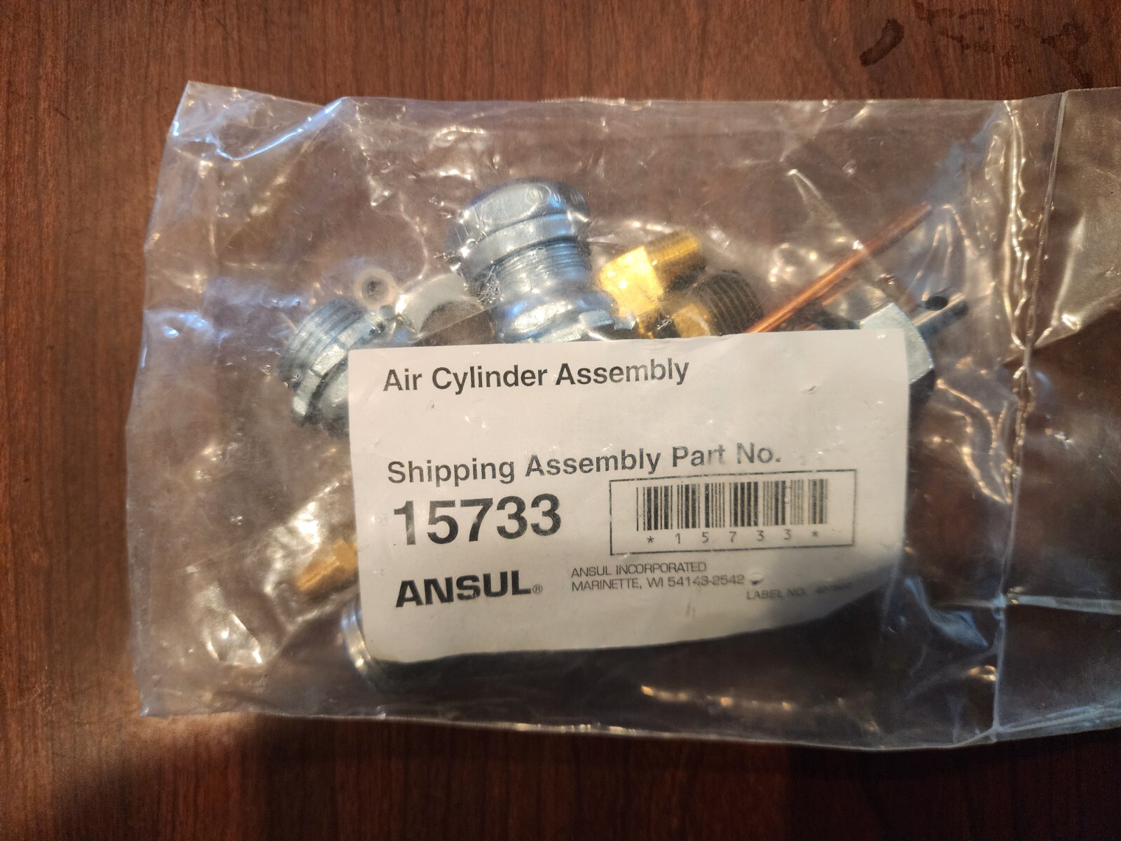 Ansul Air Cylinder Assembly Part No. 15733