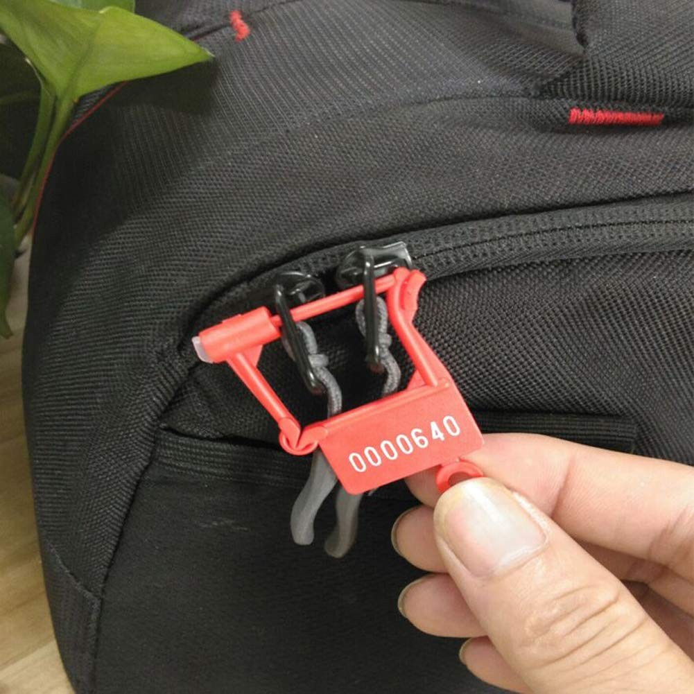 Disposable Plastic Padlock 50 Pcs Luggage Security Padlock Seals Numbered