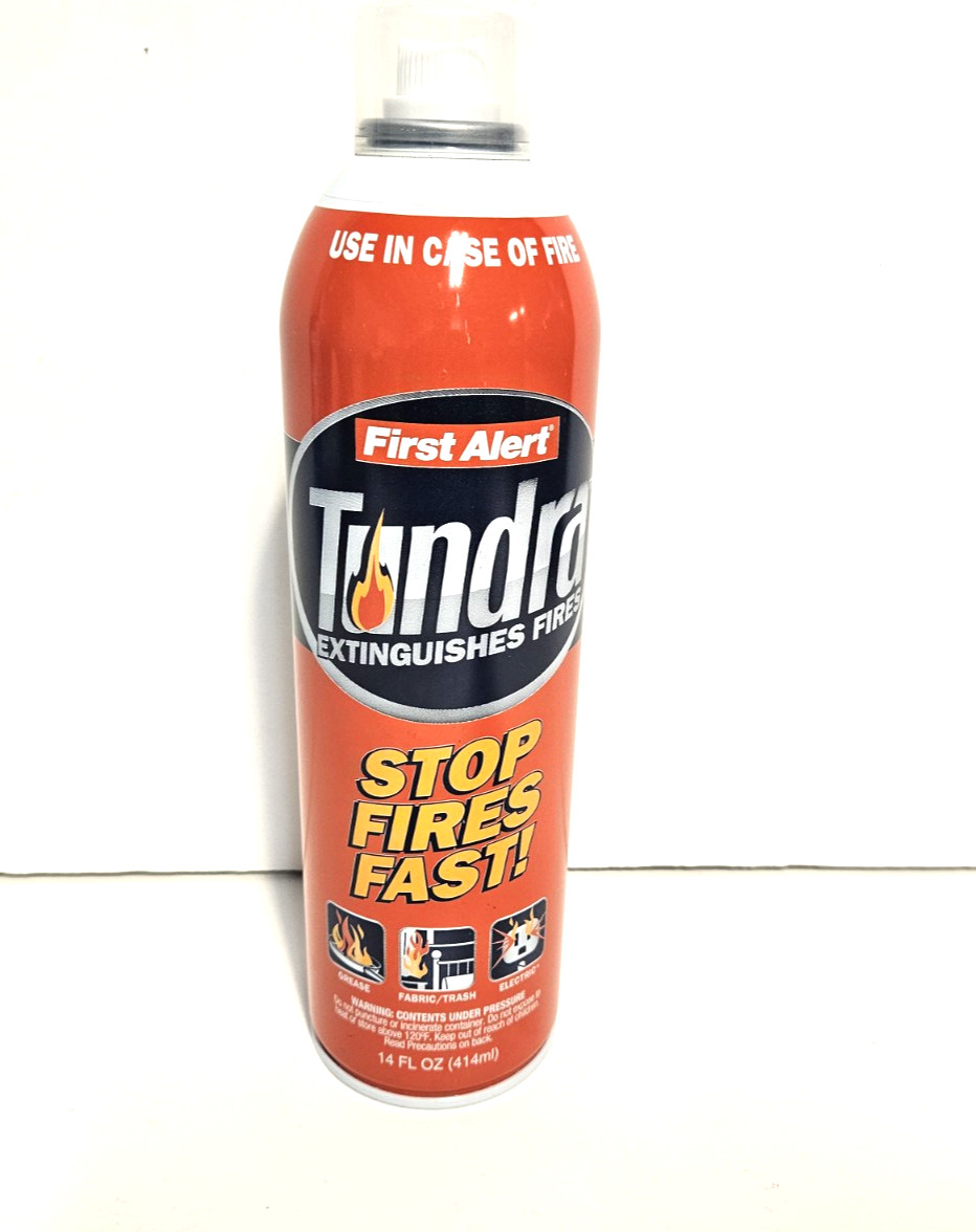 First Alert Tundra Fire Extinguisher EZ Fire Spray Aerosol 14 fl oz