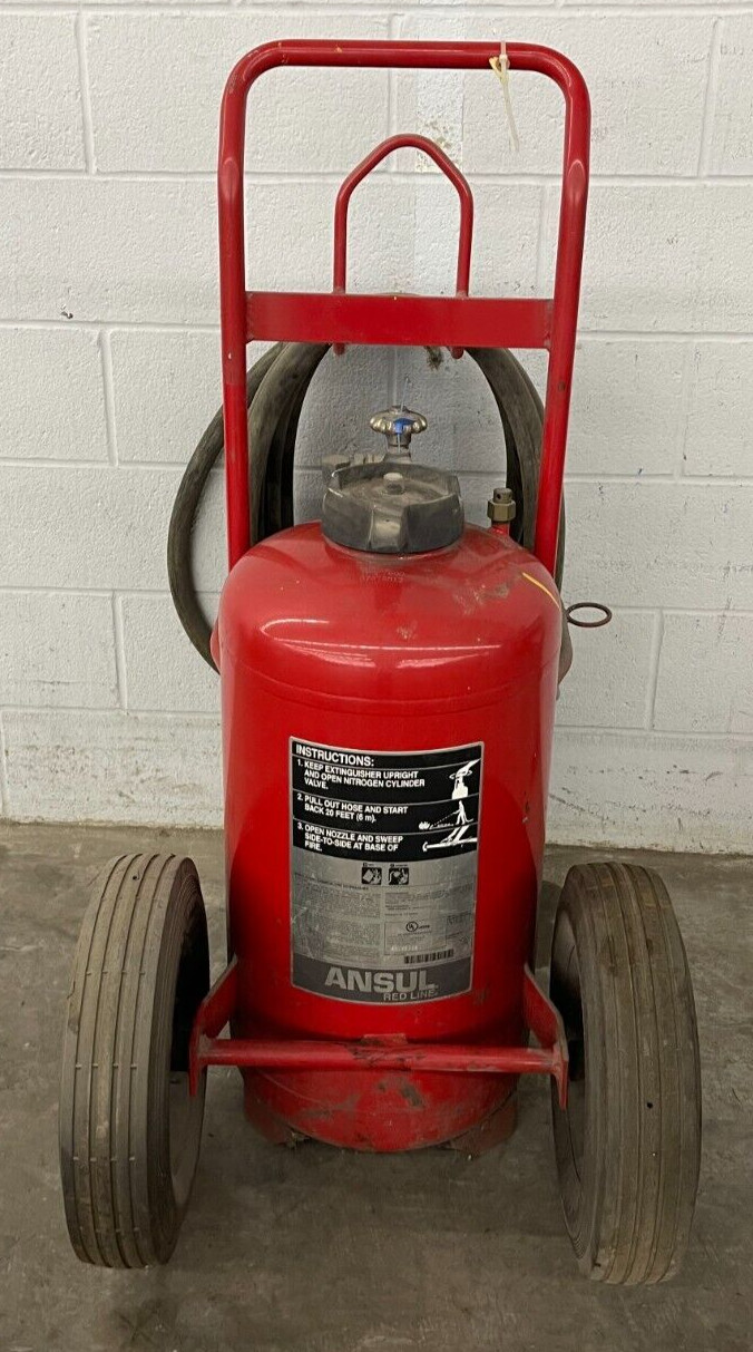 ANSUL RED LINE 2 WHEELED EXTINGUISHER CR-I-K-150-D SINGLE VALVE