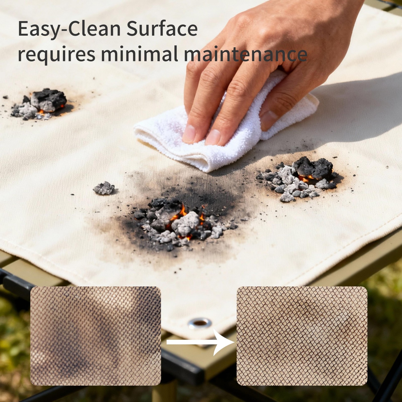 Fireproof Camping Blanket – Heat-Resistant Fiberglass Mat for Outdoor Cooking…