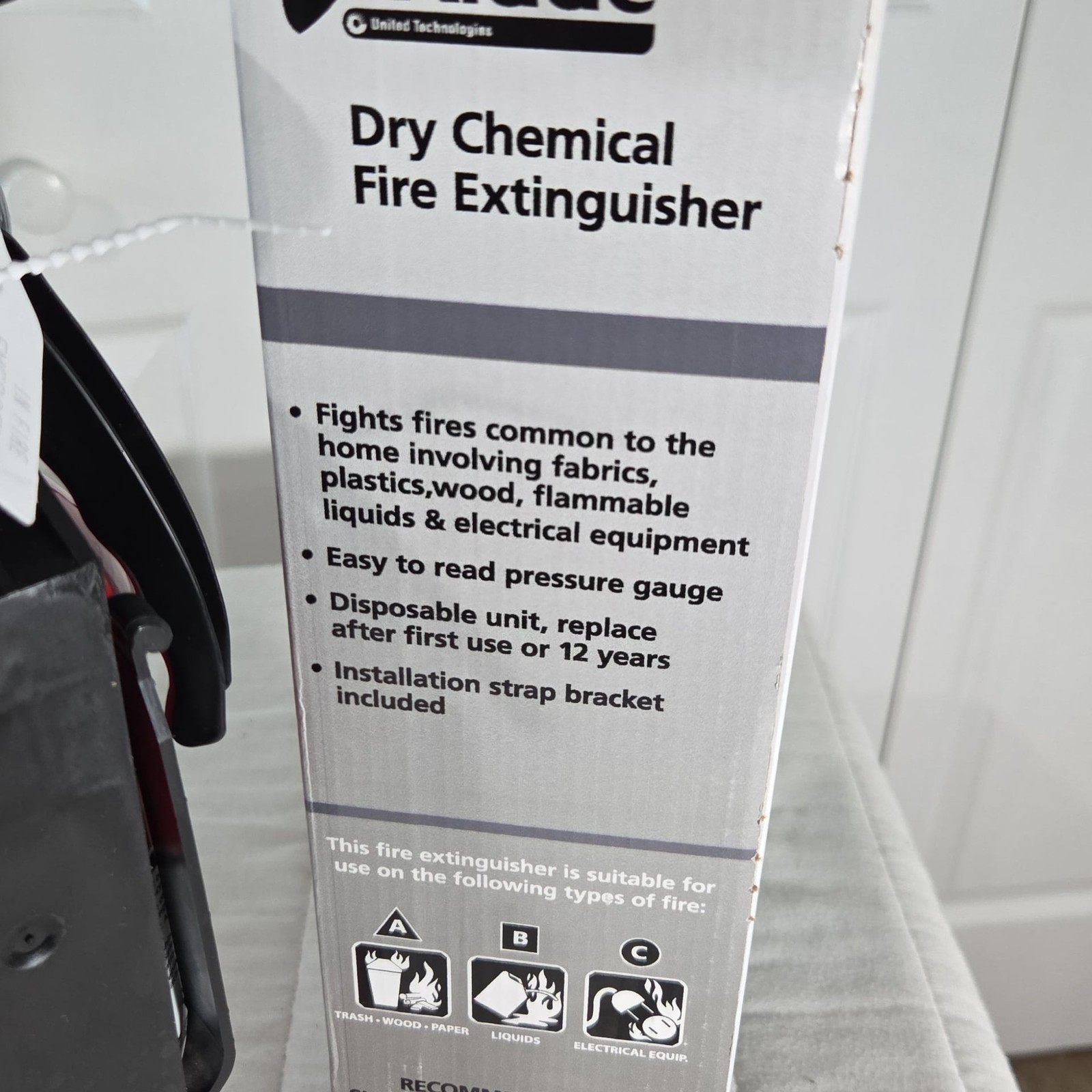 Kidde Home Multi-Purpose Dry Chemical Fire Extinguisher UL Rated 1-A:10-B:C