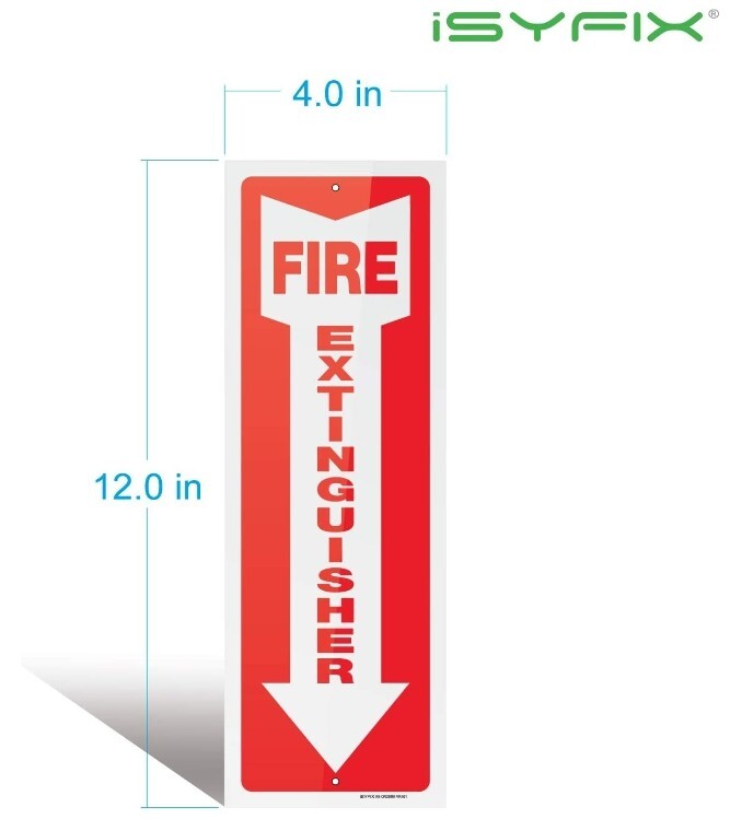 Fire Extinguisher sign metal And Fire Extinguisher sign plastic Glow in the Dark