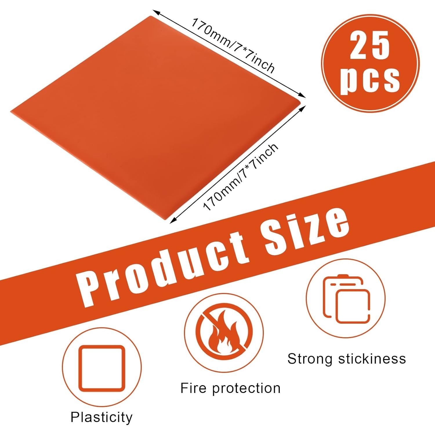 25 Pcs Fire Putty Electrical Putty Pads Soundproofing Pads Fire Barrier Molda…