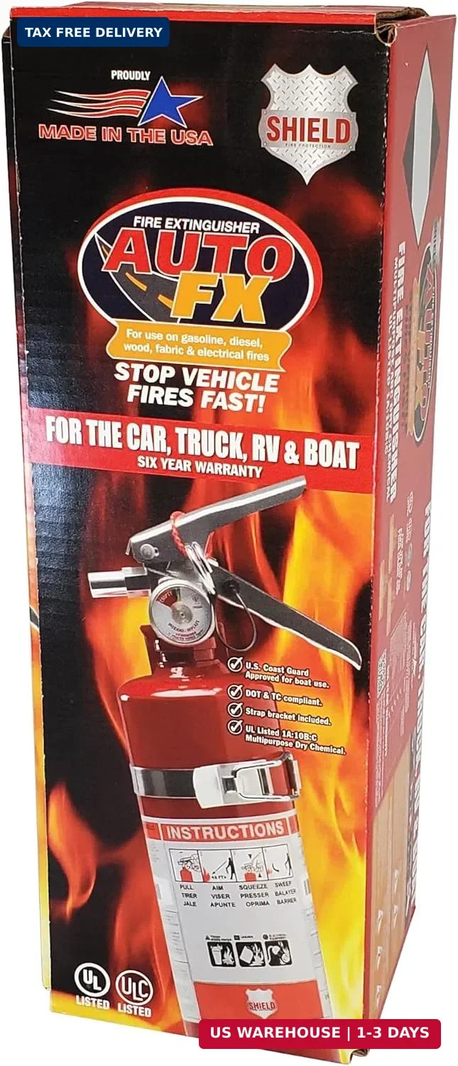 USA Made 2.5lb 1A10BC Fire Extinguisher Compliant Kit with Bracket for Truck