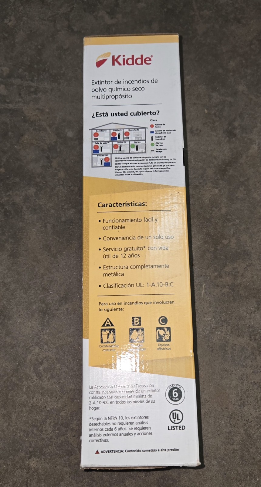 1 Kidde Home Fire Extinguishers FA110G, Multi-Purpose ABC Extinguishers