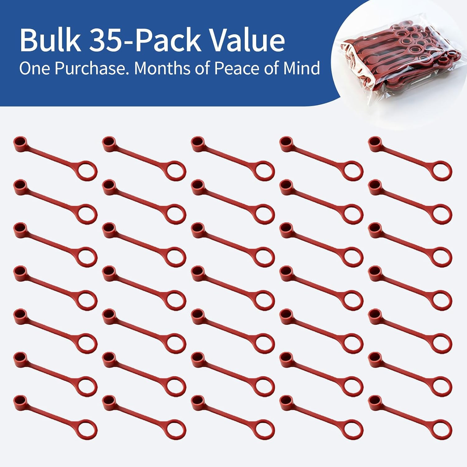35 Pcs Rubber Blow Off Caps – Replacement Grease Caps Compatible with Ansul R102