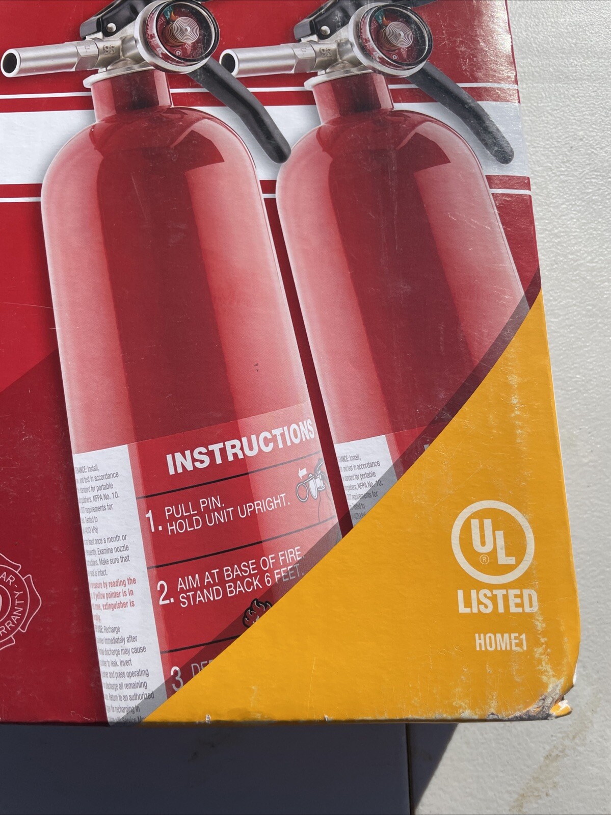 First Alert Home1 Fire Extinguishers 2 Pack – Commercial Quality. Refillable
