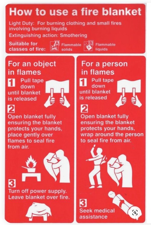 🎯 (2) Pack FIRE BLANKET Fiberglass Emergency Kitchen Car Retardant 39”x39”