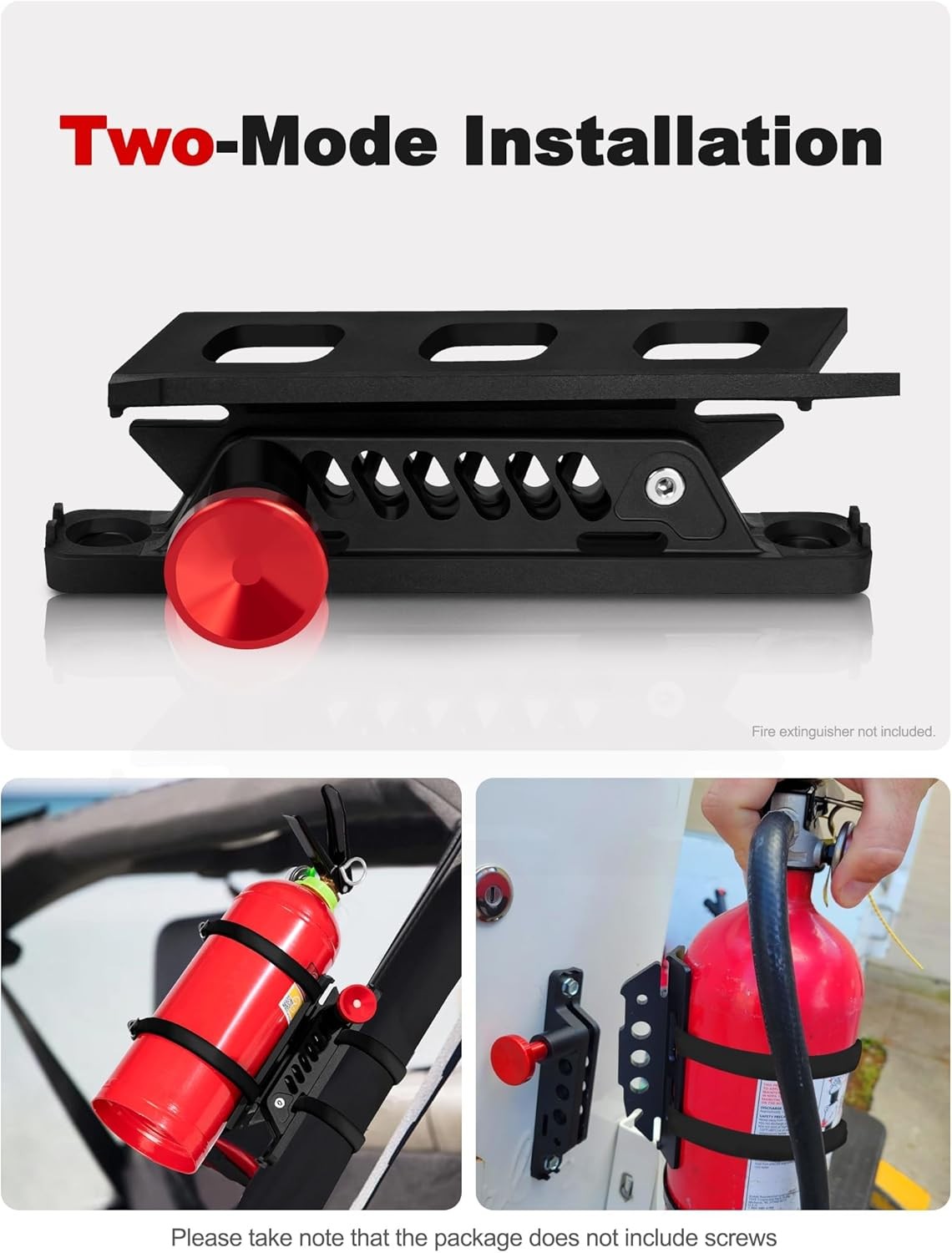 Quick Release Fire Extinguisher Mount Fits Jeep Wrangler Polaris RZR Can-Am UTV