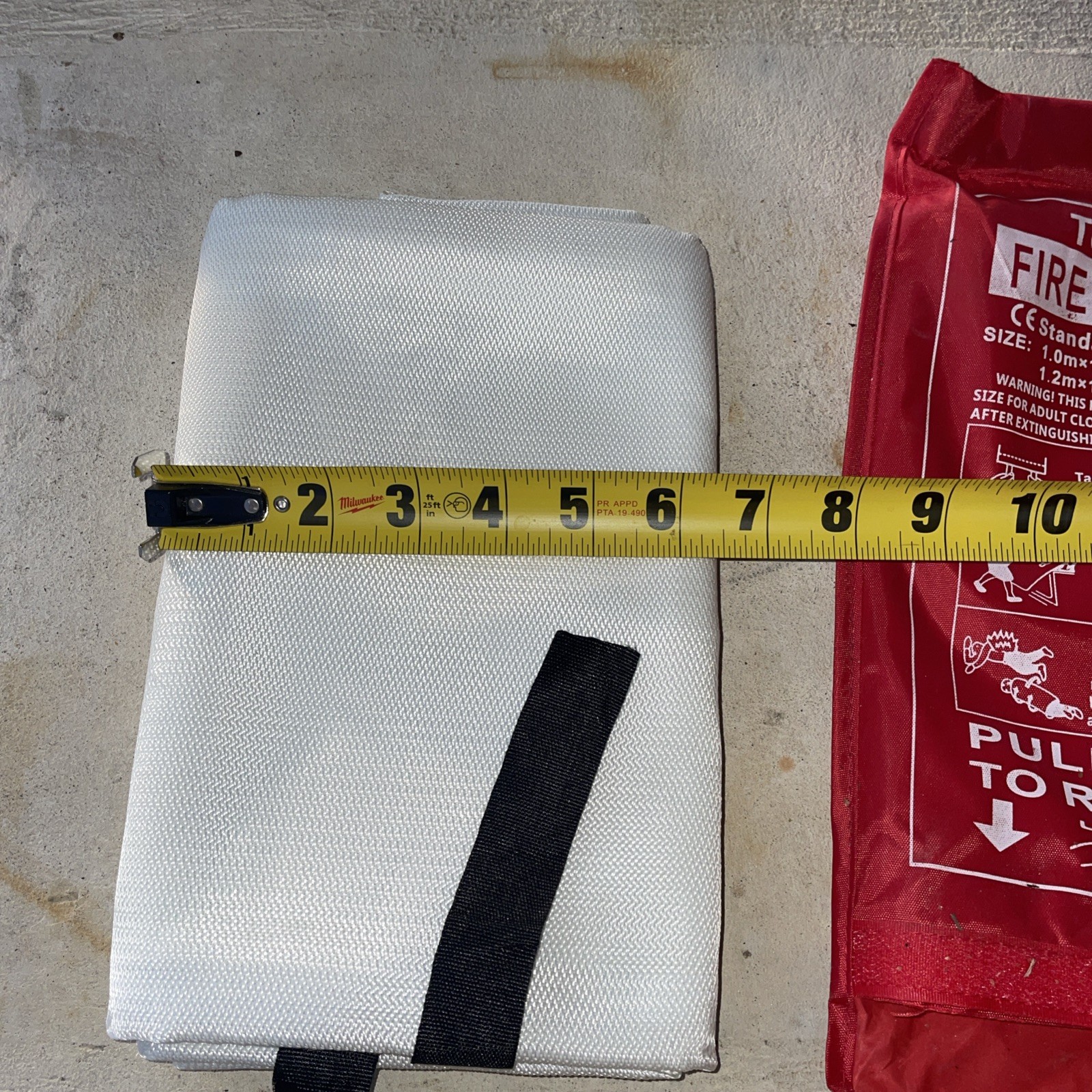 Tonyko Premium Fire Blanket 1.2 M X 1.2M 1869:1997 Home Office Emergency New