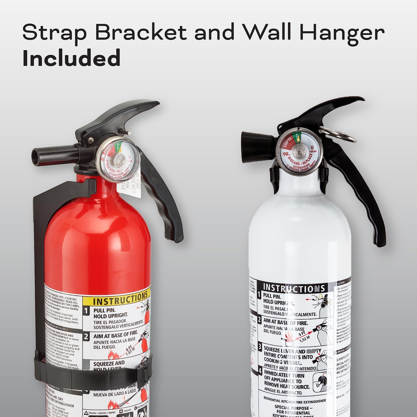 Kidde Fire Extinguisher Value Pack Red White Home Kitchen Safety 2 Pack