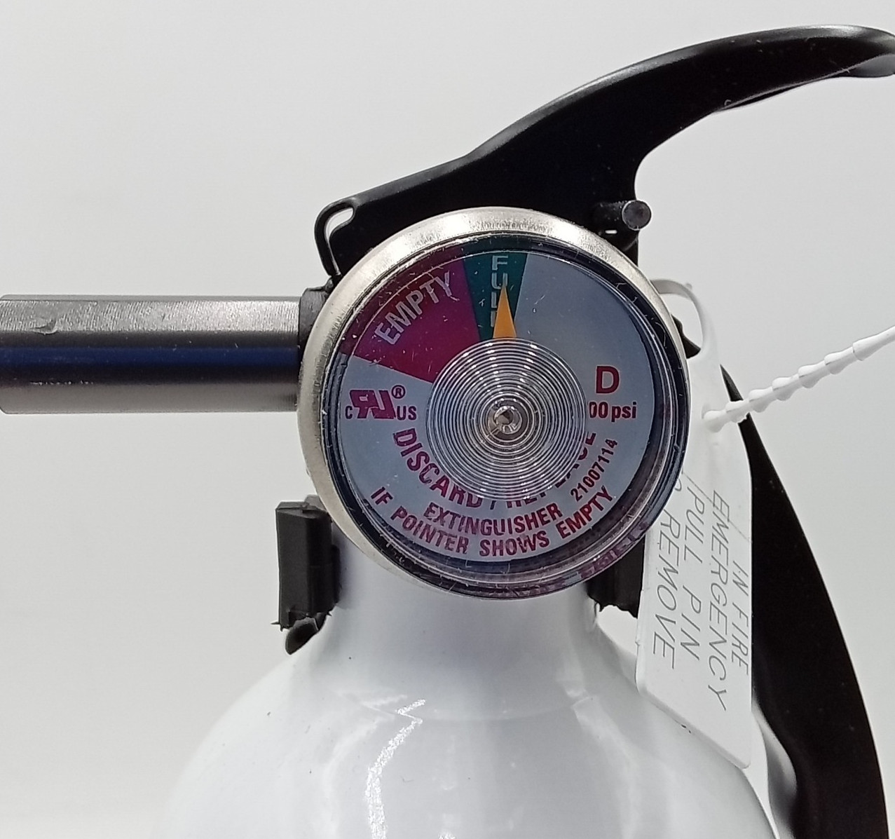 10-B:C Fire Extinguisher with Metal Valve White Marine Boat Auto Vehicle Safety
