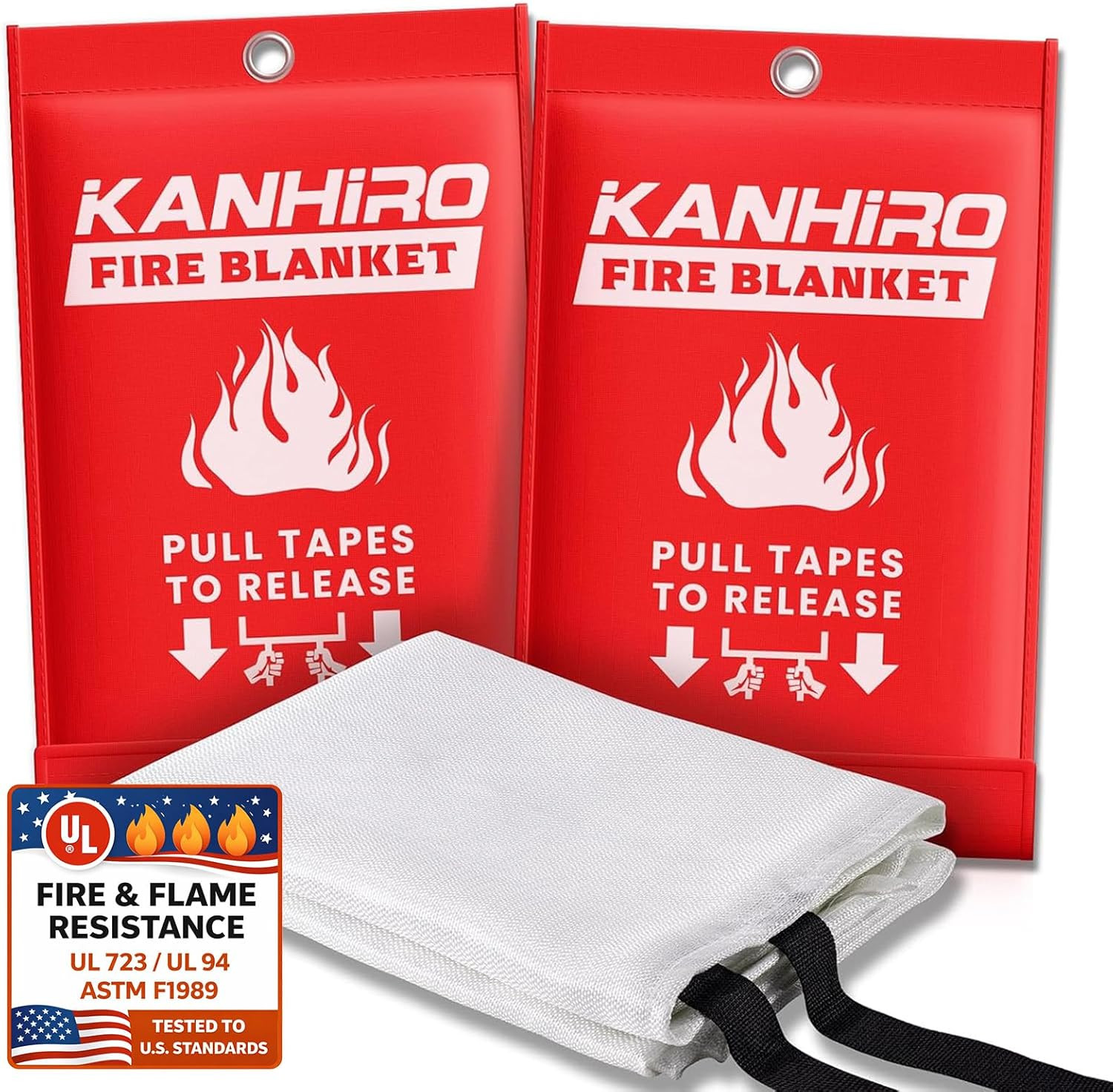 Fire Blanket Emergency for Home Kitchen – Fiberglass Fire Suppression Blanket Gr