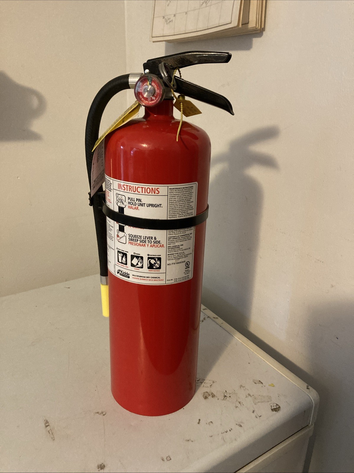 Kidde Multi Purpose 10 Lbs. Dry Chemical Fire Extinguisher ~ Unused