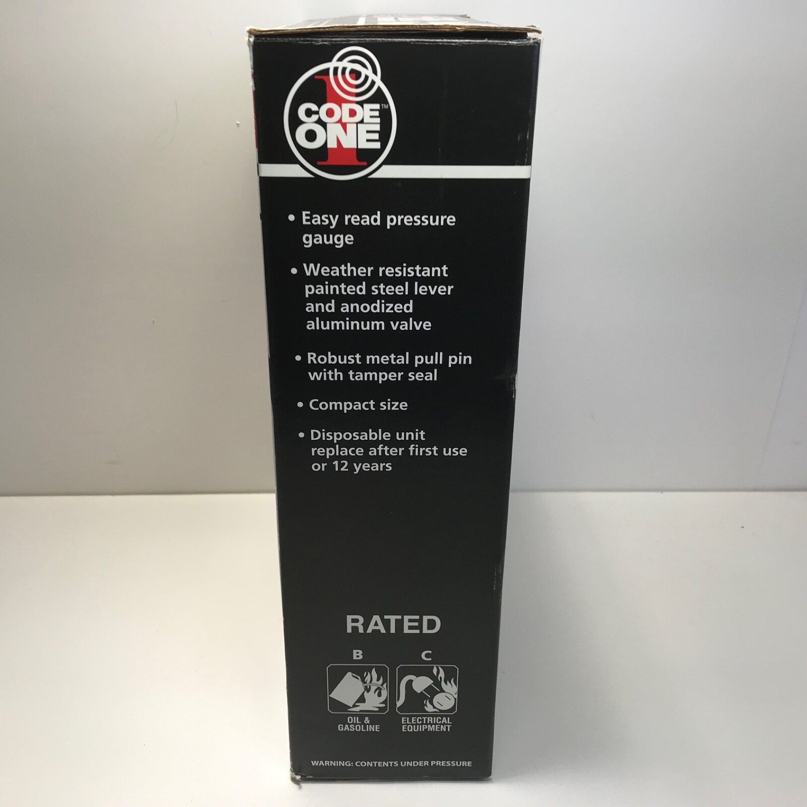 Fire Extinguisher Kidde Code One 5-B:C Disposable Chemical Home Shop Auto 2 Pack
