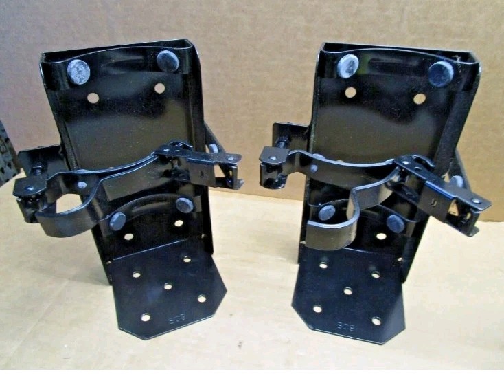 SET OF 2 AMEREX 809 STEEL HEAVY DUTY FIRE EXTINGUISHER BRACKET 12932