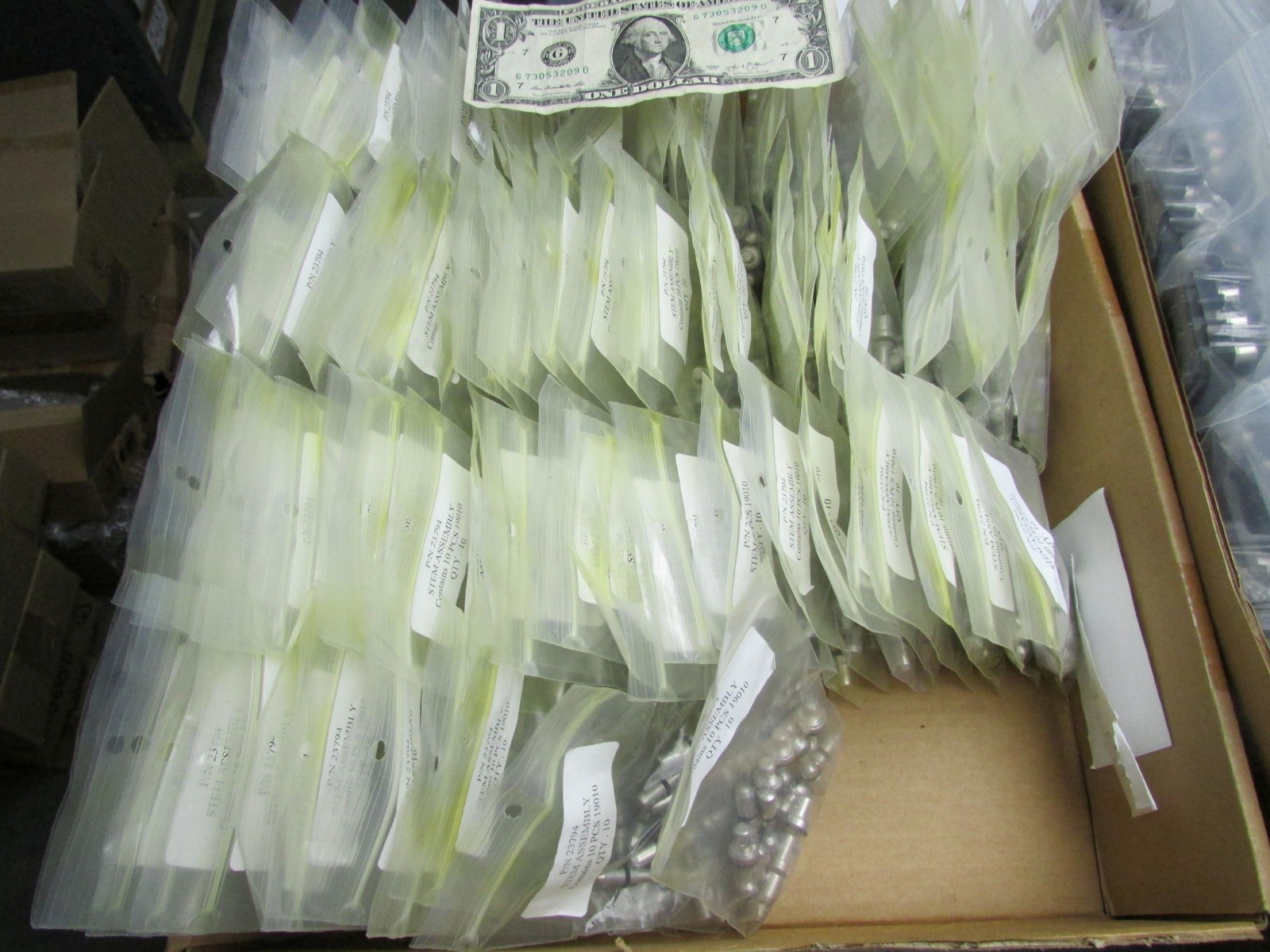 Lot 10 Badger Aluminum Valve Stems w/O-Rings for Dry Chemical Fire Extinguishers