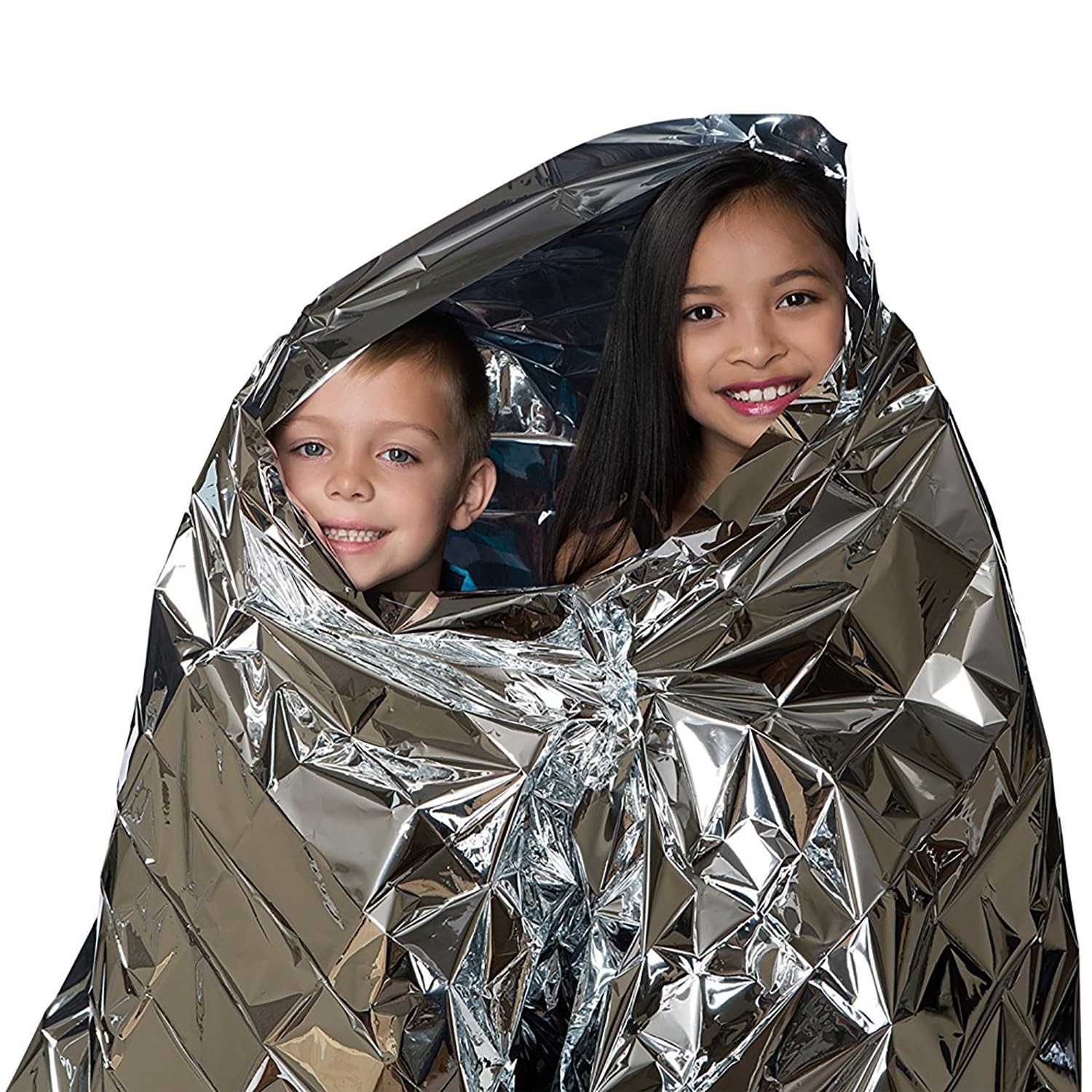 Emergency Foil Blanket, Survival Thermal Mylar Blankets Individually Packaged Pe