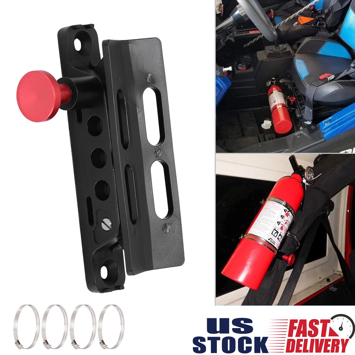 Quick Release Fire Extinguisher Mount Bracket Holder Roll Bar Mount