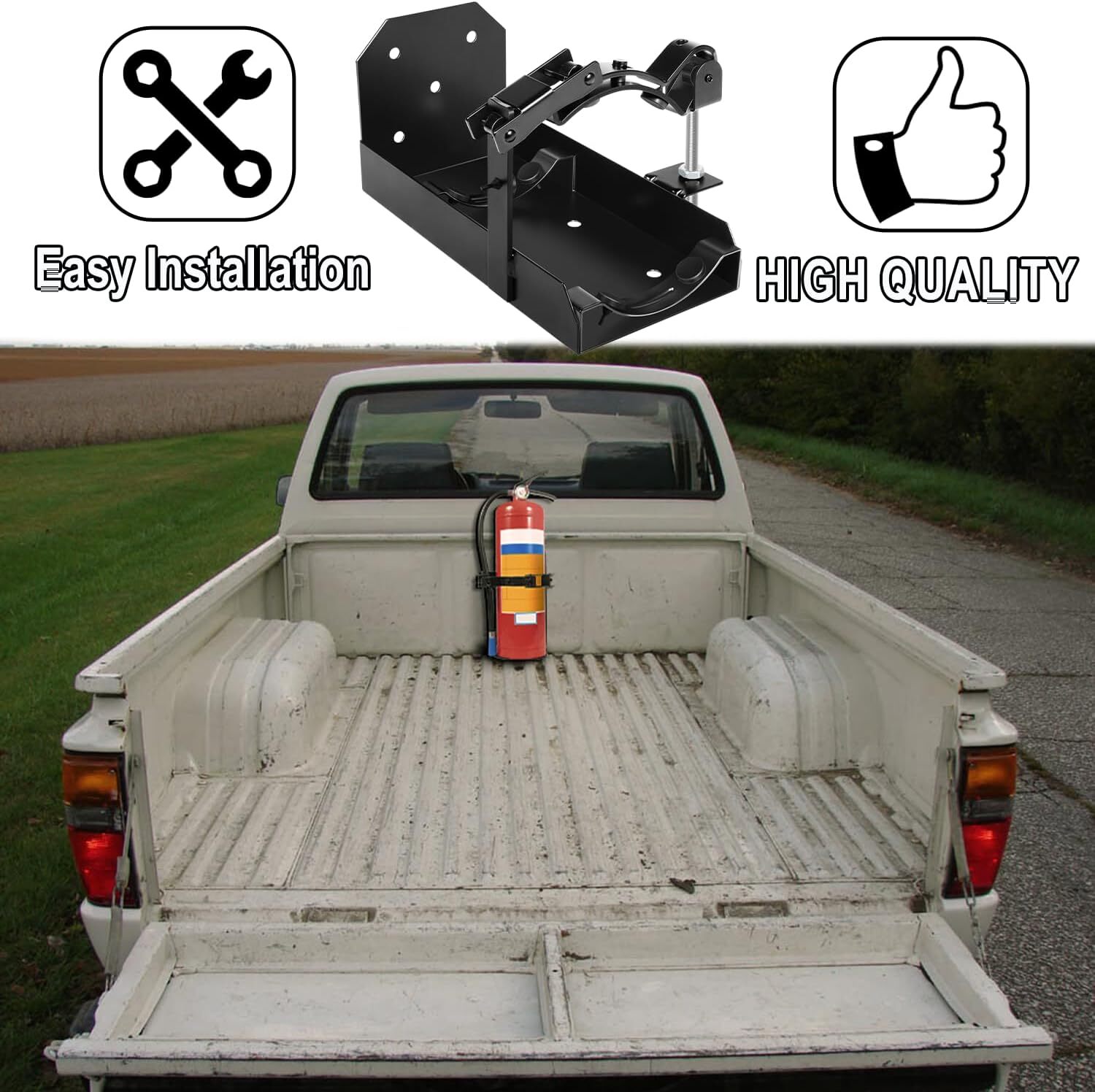 10 LB Dry Fire 5 LB Co2 Extinguisher Vehicle Bracket Universal 809 5.25″