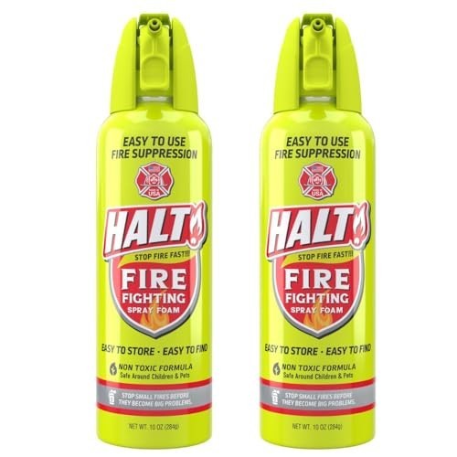 10oz Non-Toxic Fire Safety Spray – PFAS-Free Handheld Suppressor, Portable 2pk f