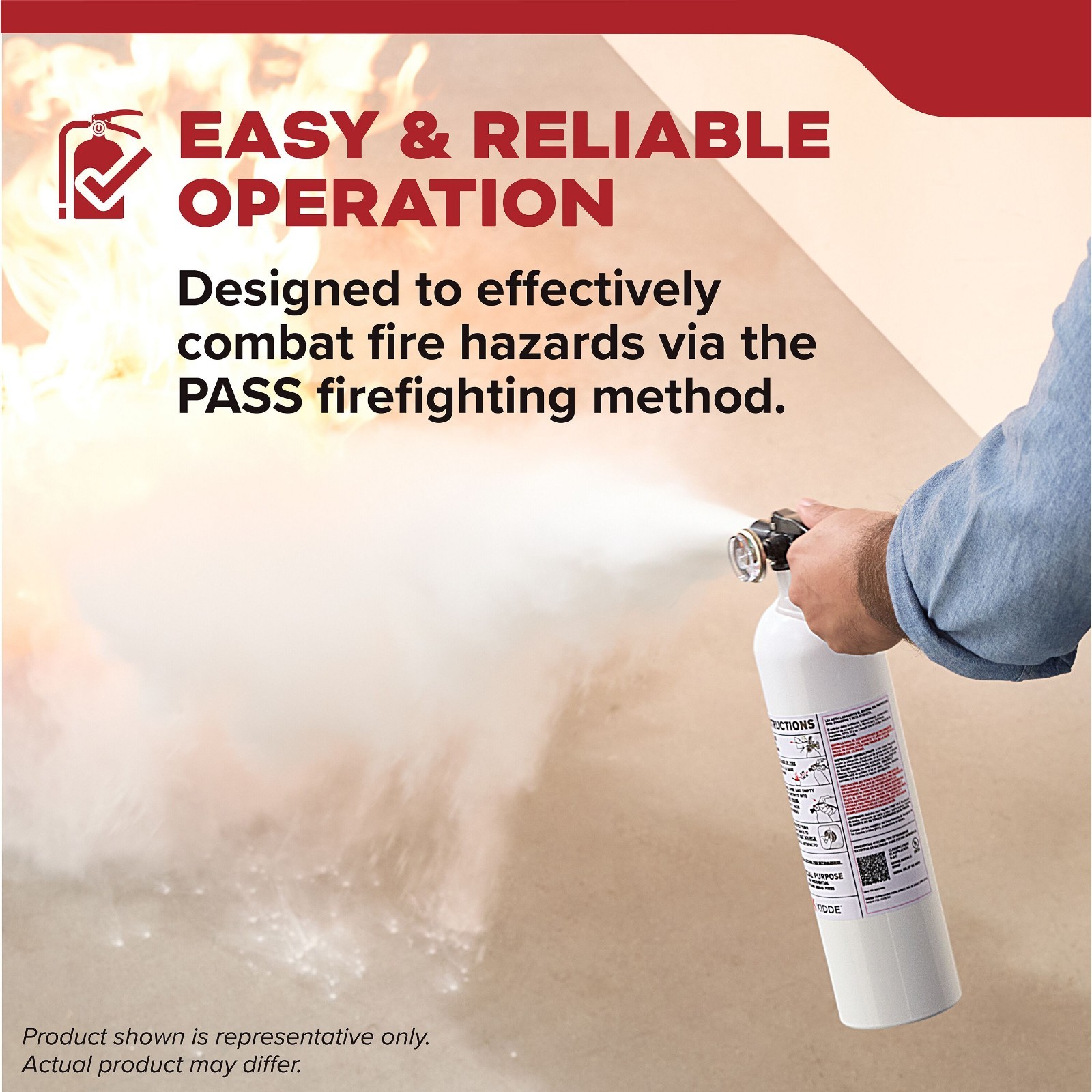 Kidde Fire Extinguisher for Vehicles, Cars, Single Use 5BC